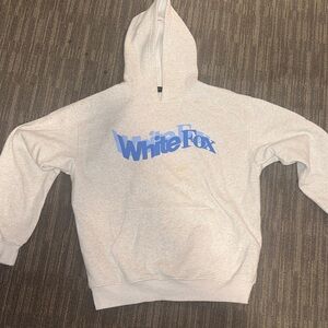 Gray White Fox Hoodie